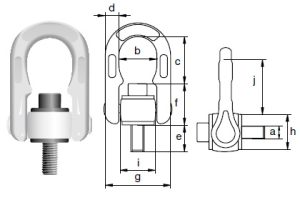 Рим-ланка поворотна ADA Green Pin® 8 клас EN 1677-1 Рим-ланка поворотна ADA Green Pin® 8 клас EN 1677-1