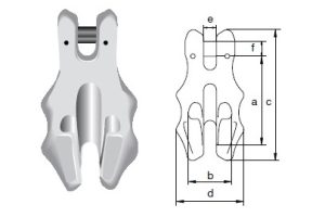 Крюк-ограничитель «Коготь» GC Green Pin® 8 класс EN 1677-1 Крюк-ограничитель «Коготь» GC Green Pin® 8 класс EN 1677-1