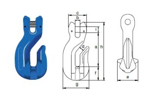 Крюк-ограничитель вилочный UCRС Green Pin® 10 класс EN 1677 Крюк-ограничитель вилочный UCRС Green Pin® 10 класс EN 1677