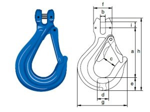 Гак вилковий UCSC Green Pin® 10 клас EN 1677 Гак вилковий UCSC Green Pin® 10 клас EN 1677