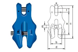Крюк-ограничитель «Коготь» с фиксирующим штифтом UGCV Green Pin® 10 класс EN 1677 Крюк-ограничитель «Коготь» с фиксирующим штифтом UGCV Green Pin® 10 класс EN 1677