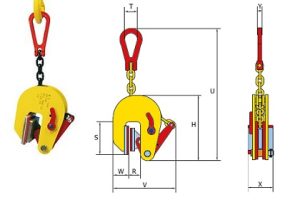 Захват вертикальний TNMK / STNMK Terrier® для підйому листової сталі, дерева, мармуру без пошкоджень поверхні матеріалу